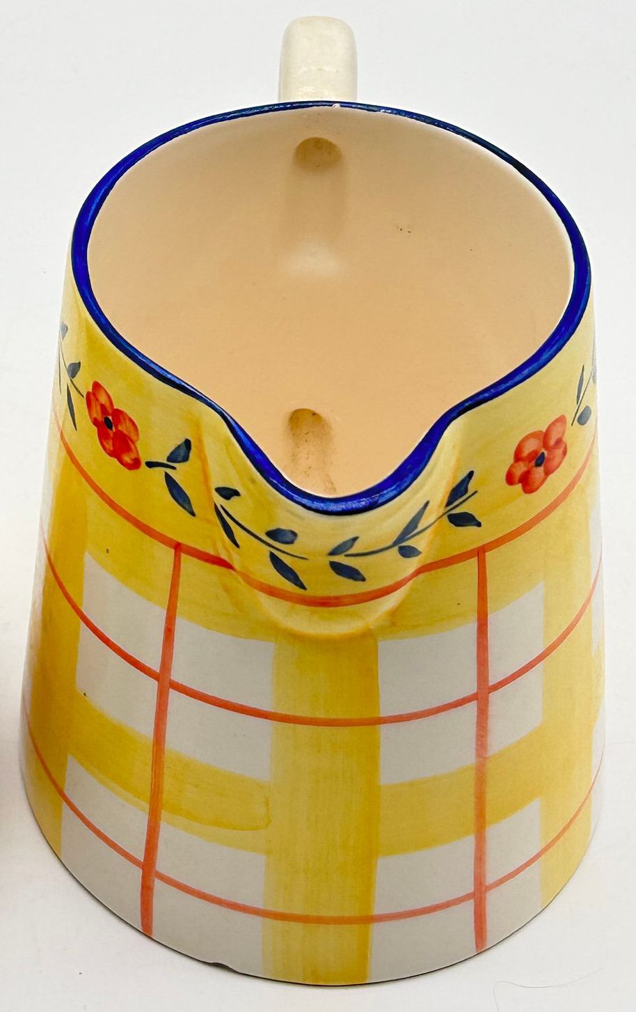 250423-7B Cheery Plaid Pitcher