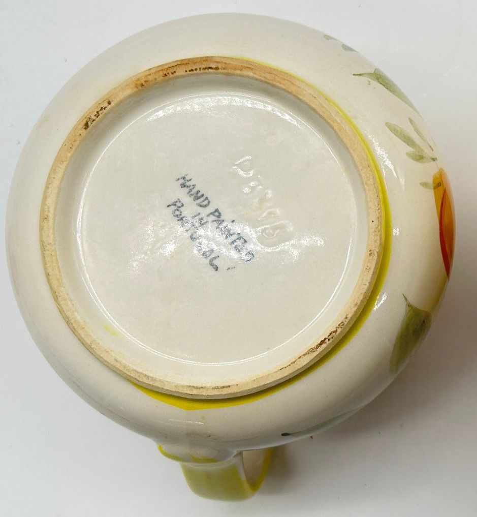 250423-7A Ceramic Leamonade Pitcher Portugal