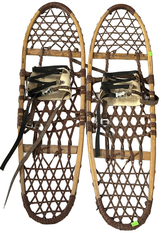 260429-23 LL Bean Oval Wooden Snow Shoes
