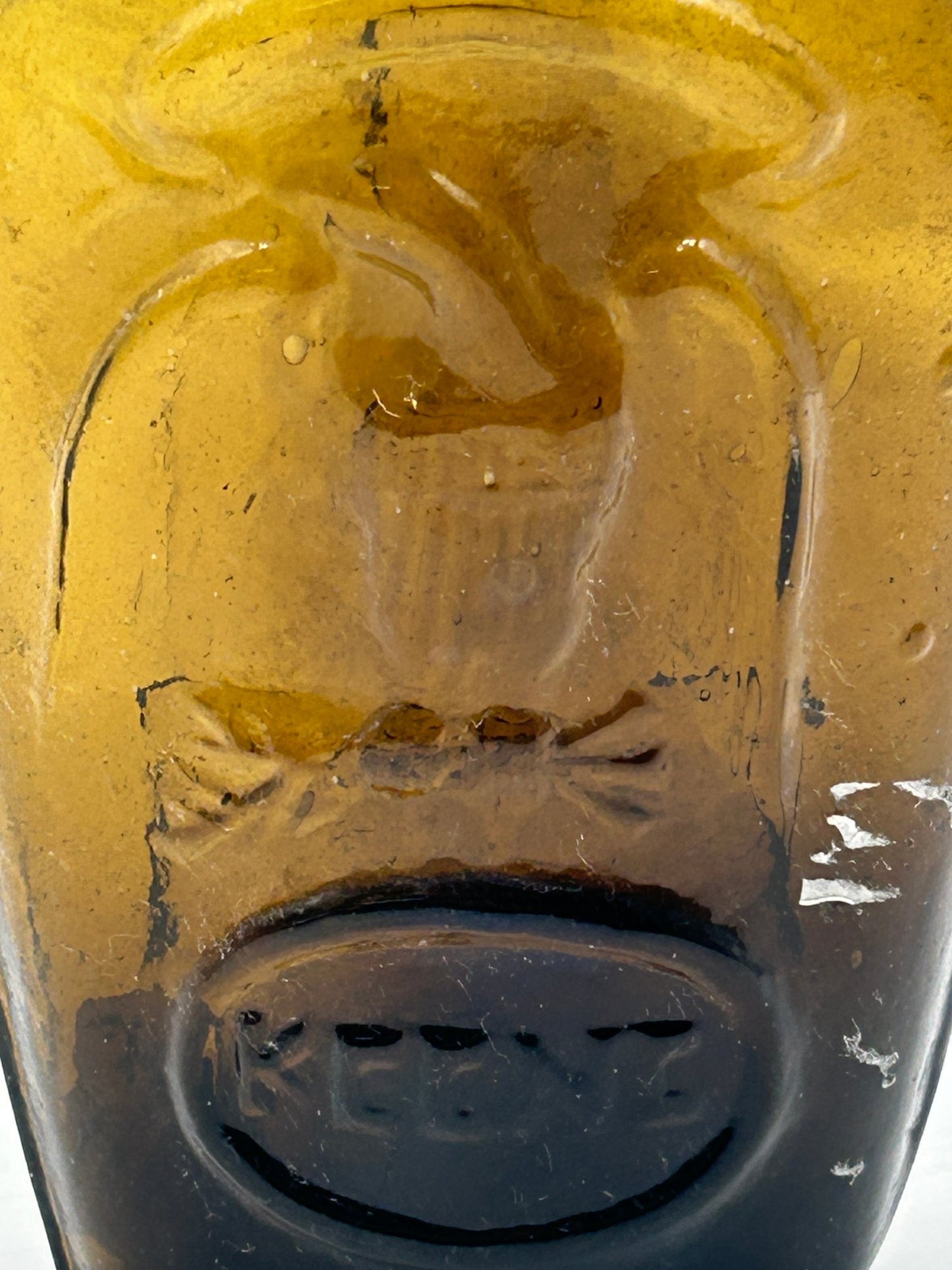 250423-9 Antique 1860s Keene Masonic Arch Eagle Bottle