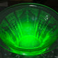 251101-9 Anchor Hocking Green Uranium Princess Glass Bowl