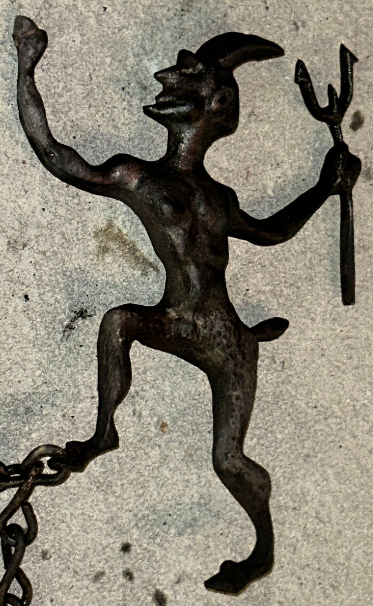 250710-10 Satyr Fireplace Damper Pull Chain