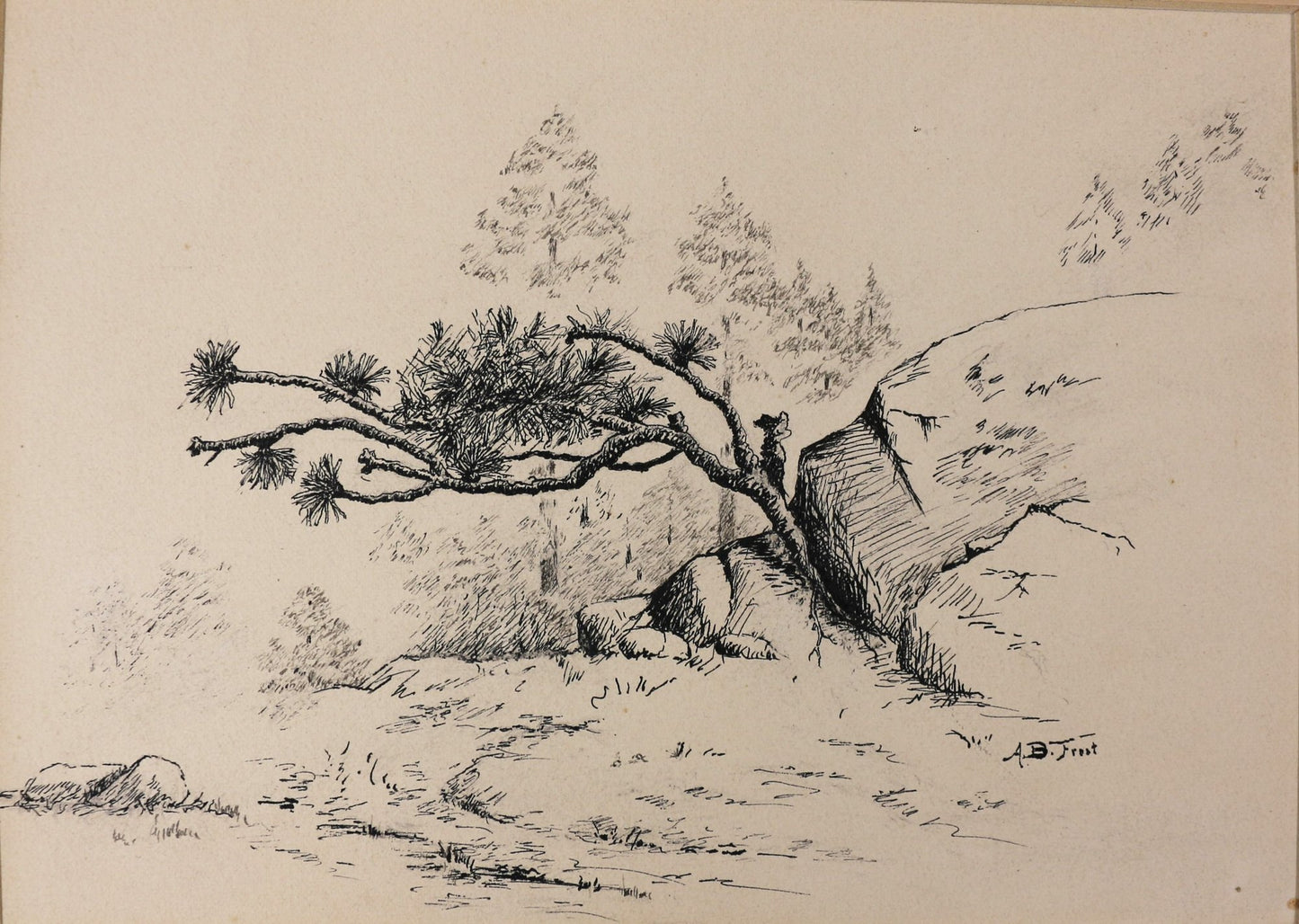 ORIGINAL Pen & Ink Artwork By A. B. Frost