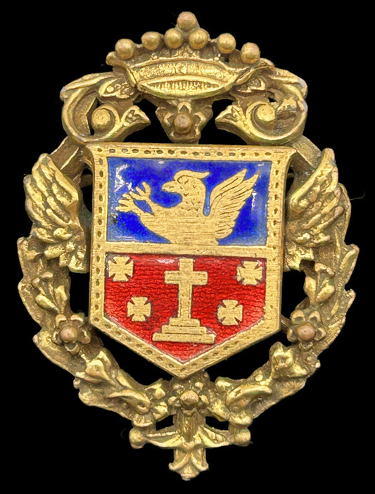 251001-8 Enameled Via Crucus Lucis Brooch