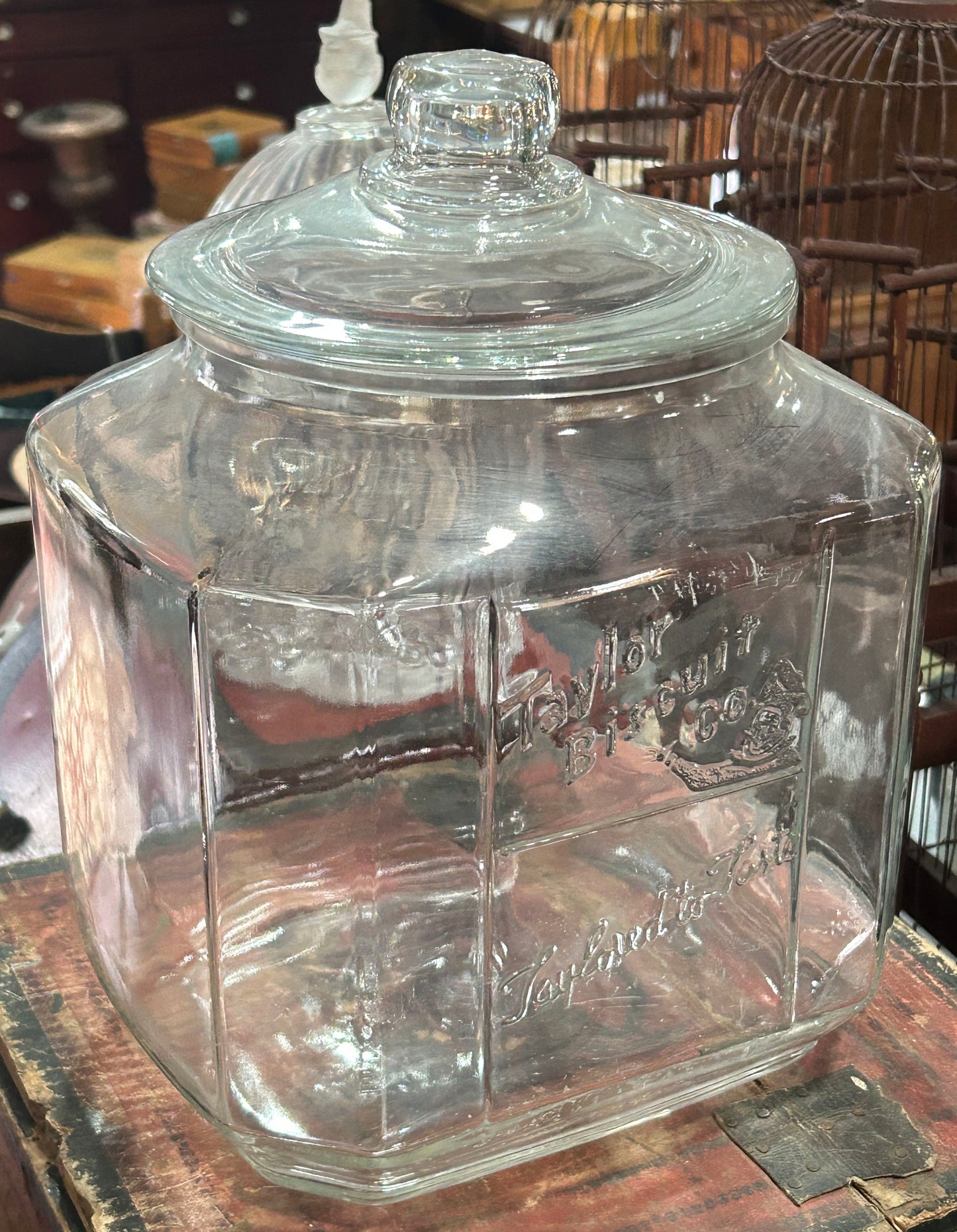 260413-1D Taylor Biscuit Co Lidded Jar