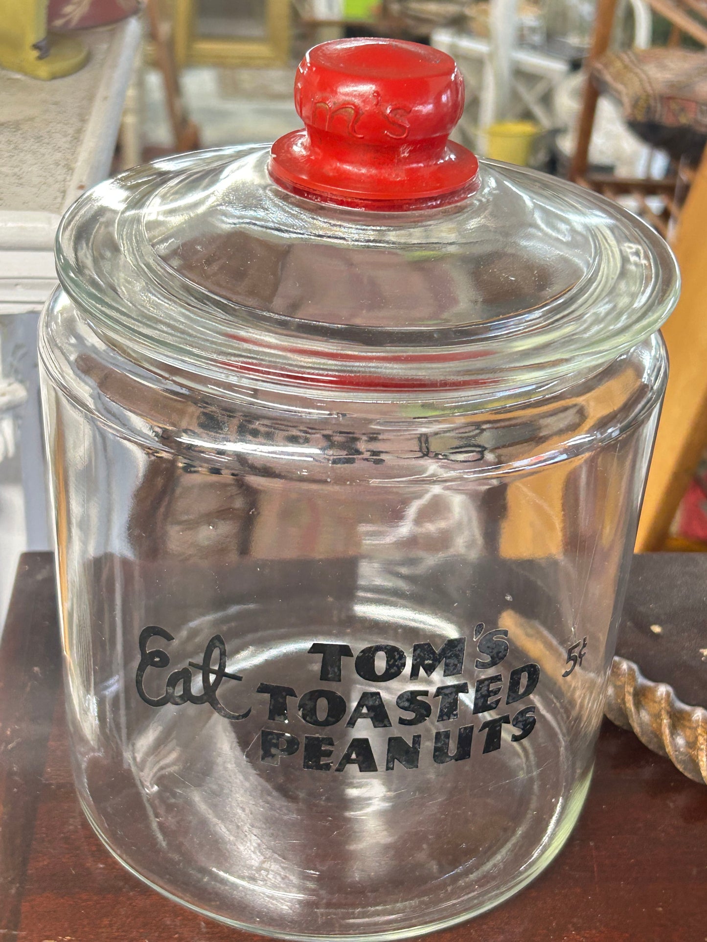 260413-1B Tom's Lidded Peanut Jar
