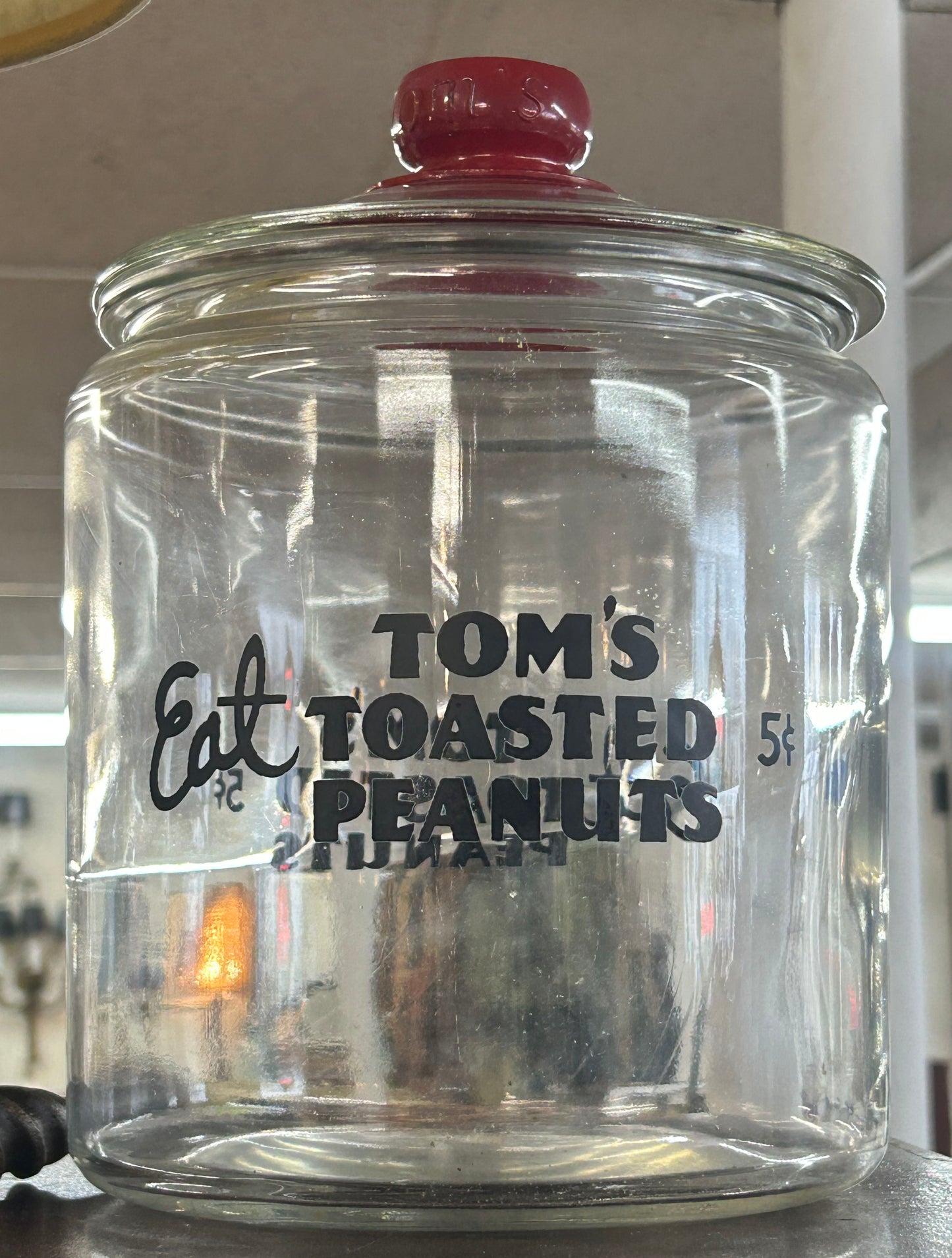 260413-1B Tom's Lidded Peanut Jar