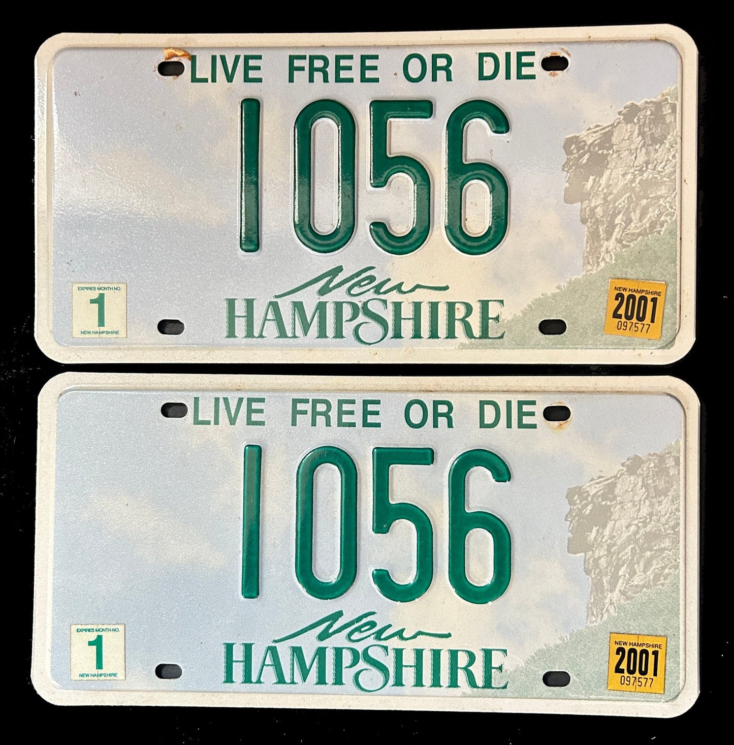 260520-2 NH 2001 Car License Plate