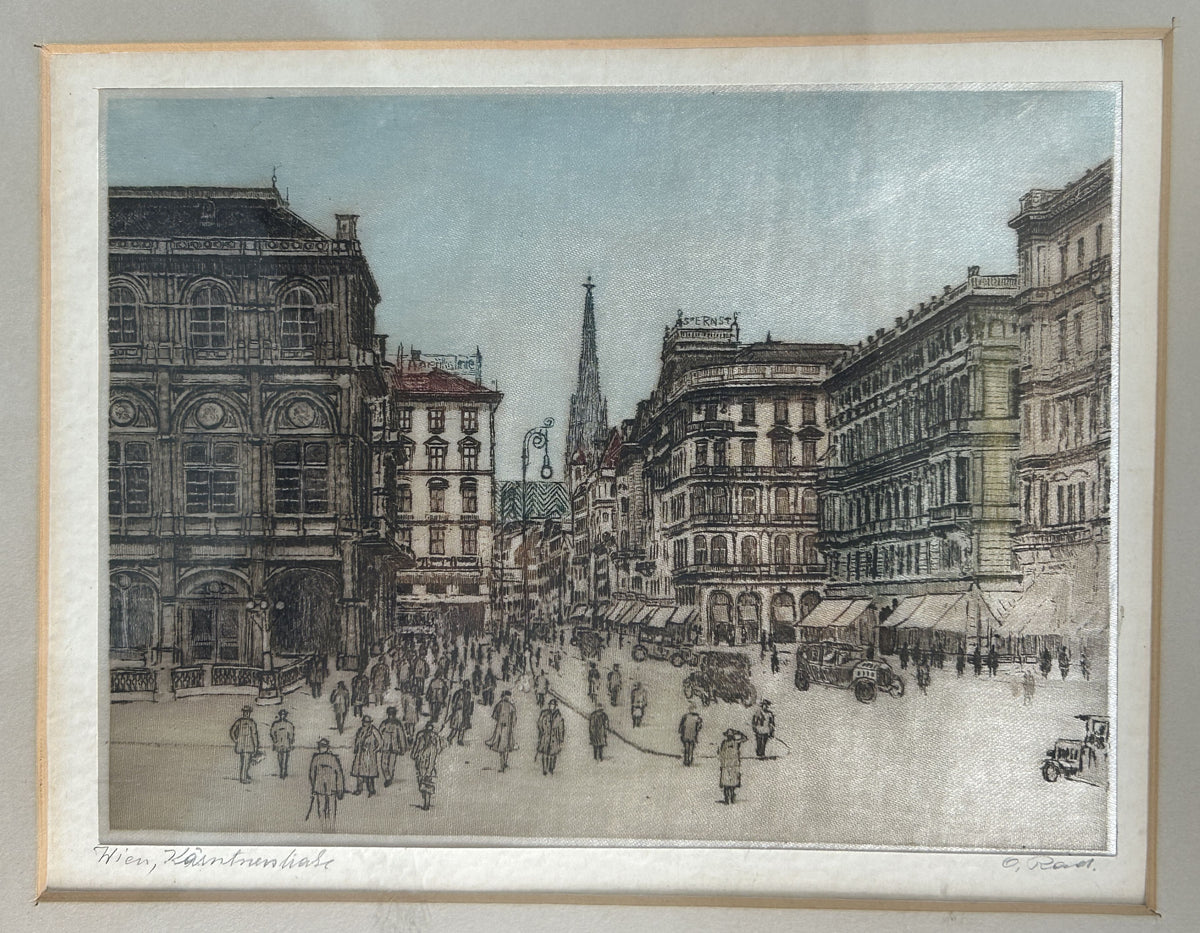 260819-4 Framed 3-Aquatine Etchings