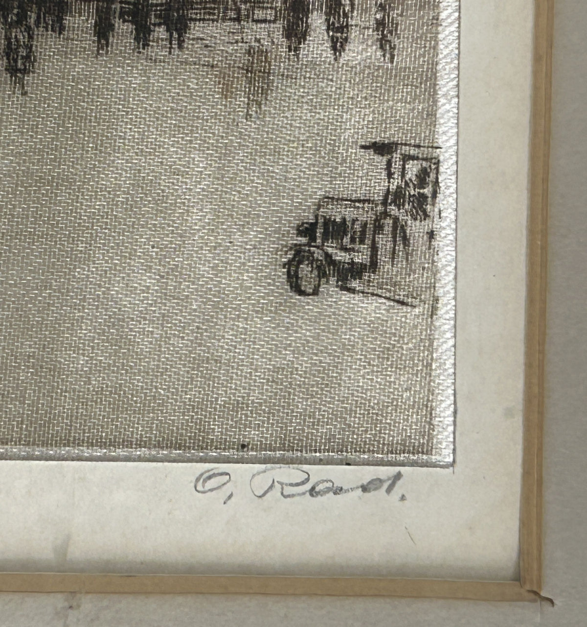 260819-4 Framed 3-Aquatine Etchings