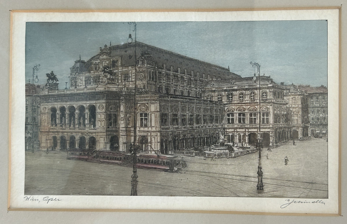 260819-4 Framed 3-Aquatine Etchings