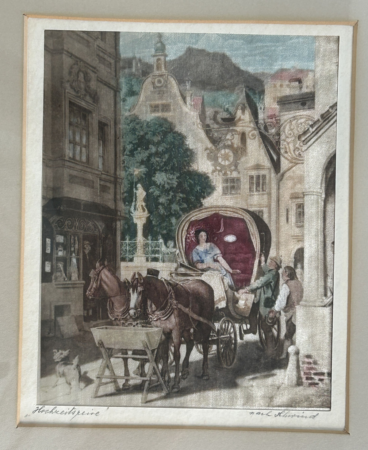 260819-6 Framed 4-Aquatine Etchings