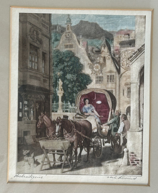260819-6 Framed 4-Aquatine Etchings