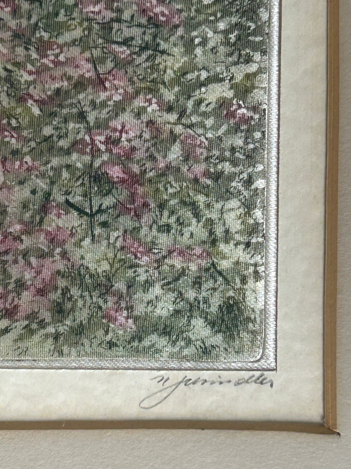 260819-6 Framed 4-Aquatine Etchings