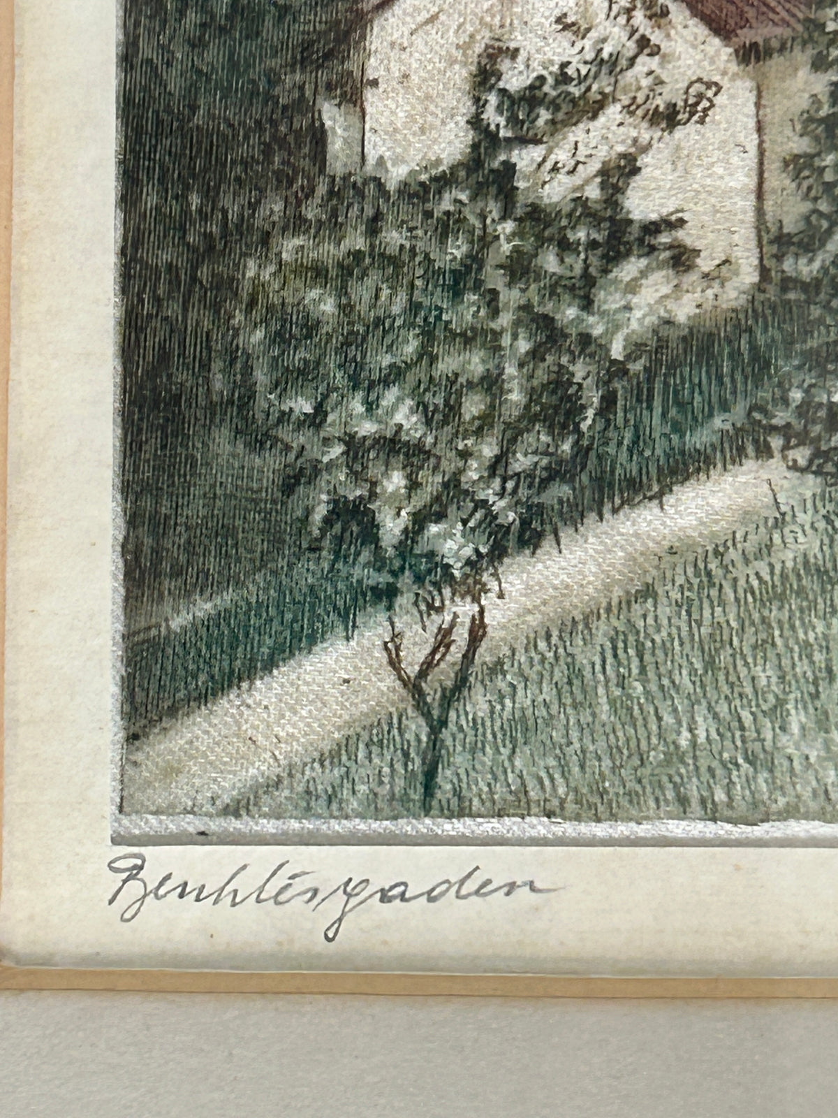 260819-6 Framed 4-Aquatine Etchings