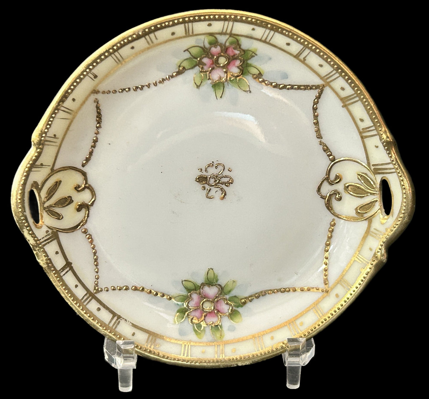 250716-1 Antique 5pcs Nippon Moriage Plates