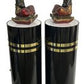 260121-1 Pair Hollywood Regency Lighted Column Pedestals