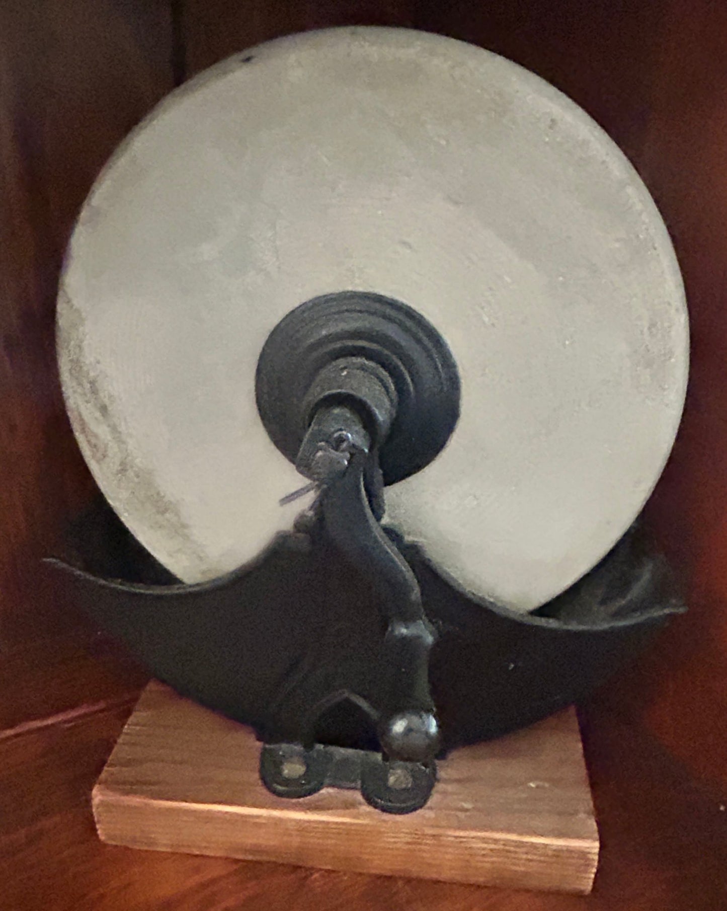 250529-1 Antique Table Top Stone Blade Sharpener Grinder