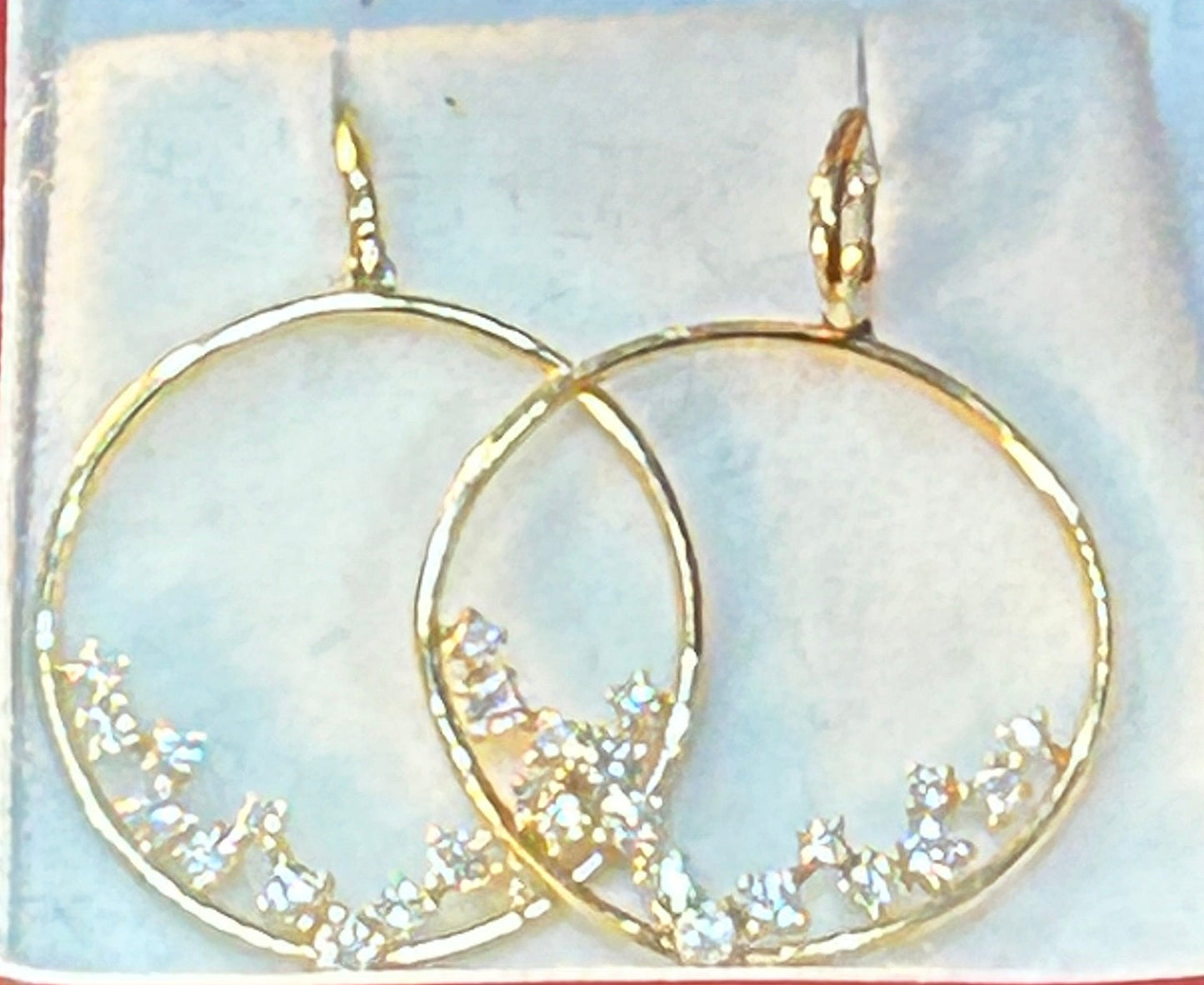 260508-2 Pair 14k Yellow Gold Scatter Earrings