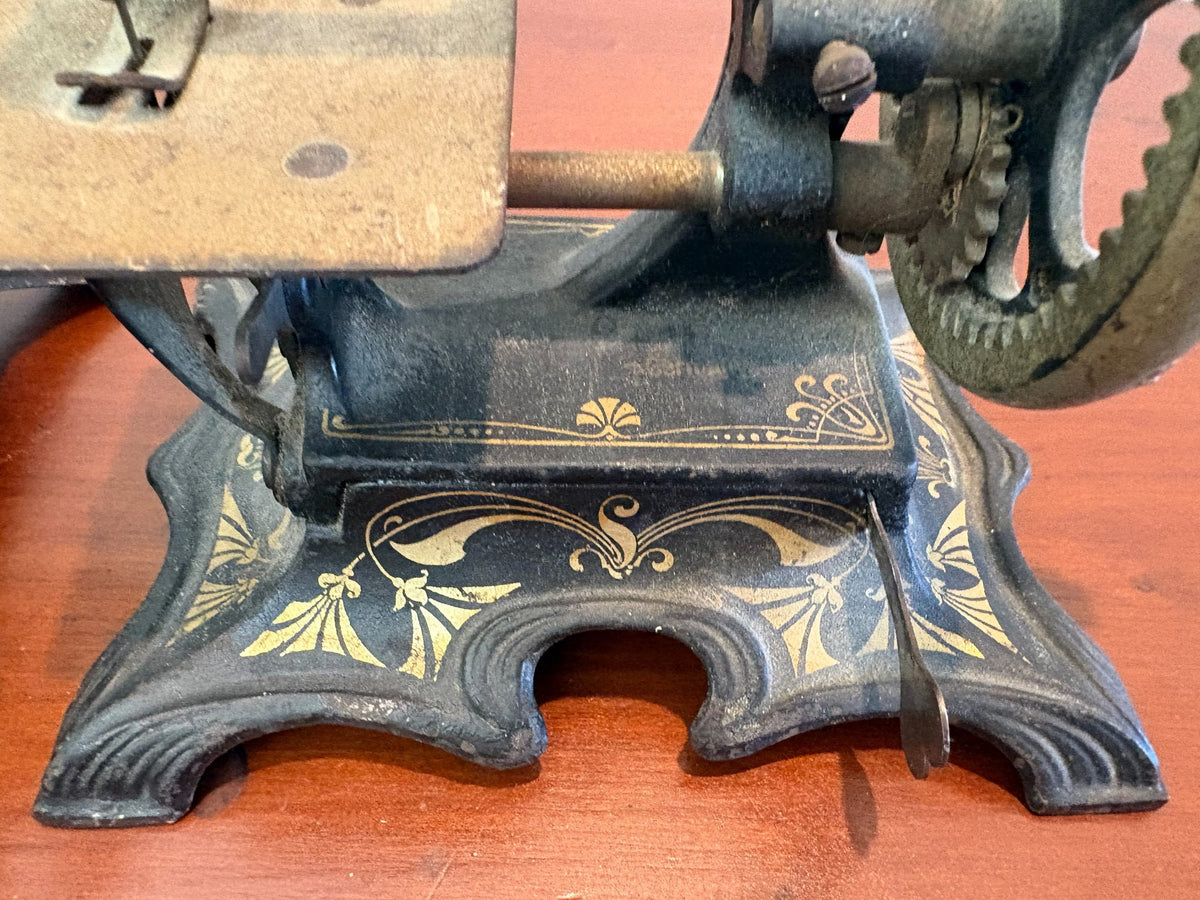 260830-1B Antique Hand-Crank Sewing Machine